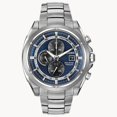 Chandler Blue Dial Super Titanium Bracelet CA0550-87L | CITIZEN Chandler Blue Dial Super Titanium Bracelet CA0550-87L | CITIZEN