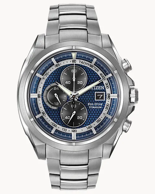 Chandler Blue Dial Super Titanium Bracelet CA0550-87L | CITIZEN Chandler Blue Dial Super Titanium Bracelet CA0550-87L | CITIZEN