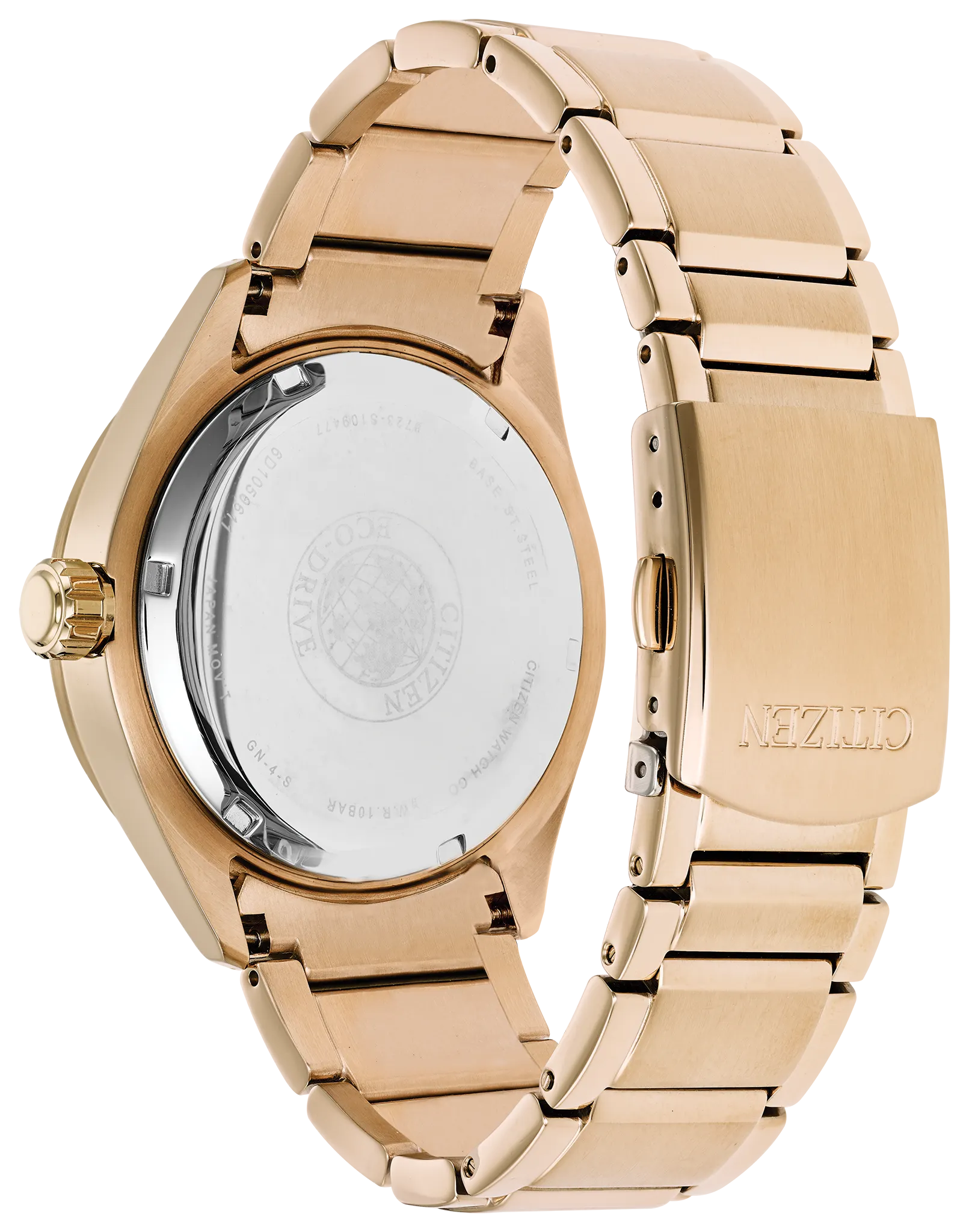 Paradex - Men's Eco-Drive BU3013-53L Rose-Gold Steel Watch