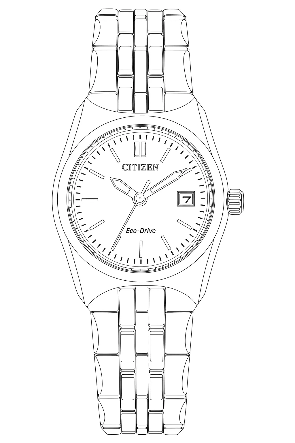 Watch technical diagram