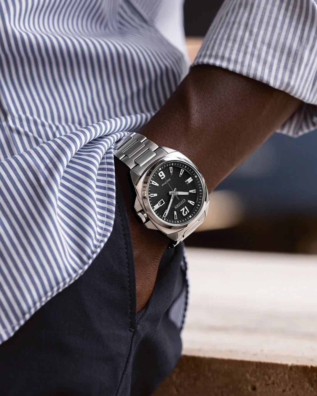 Endicott Black Dial Stainless Steel Bracelet AW1720-51E | CITIZEN