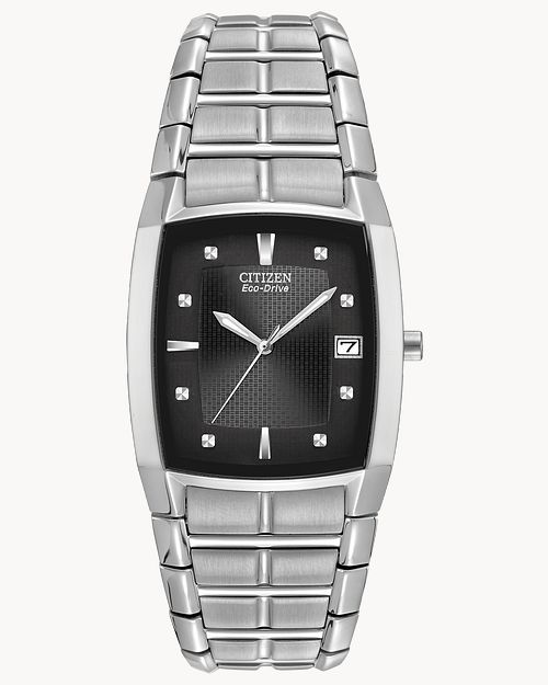Citizen Chandler Men S Eco Drive Rectangular Black Dial Watch Citizen Citizen Chandler Men S Eco Drive Rectangular Black Dial Watch Citizen