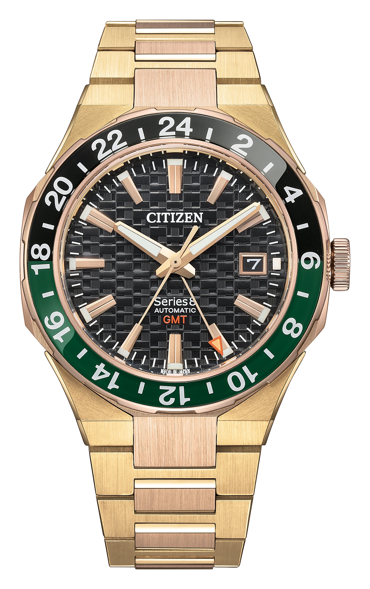 au maison Series8 880 GMT Black Dial Stainless Steel Bracelet NB6033-51E
