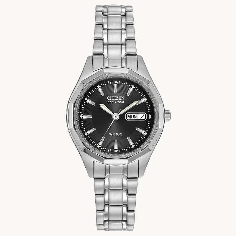 Citizen Corso Eco-Drive Black Dial Stainless Steel Watch | CITIZEN Citizen Corso Eco-Drive Black Dial Stainless Steel Watch | CITIZEN