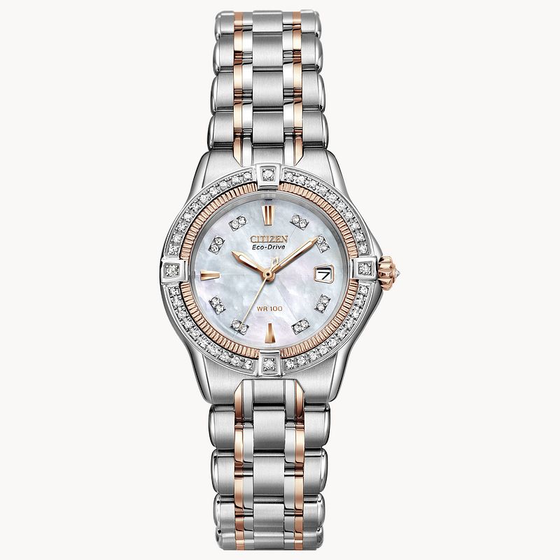 Citizen eco drive women's watch with diamonds best sale