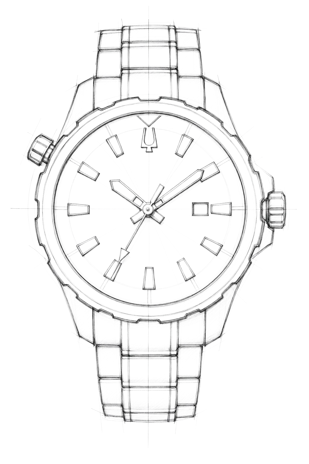 Watch technical diagram