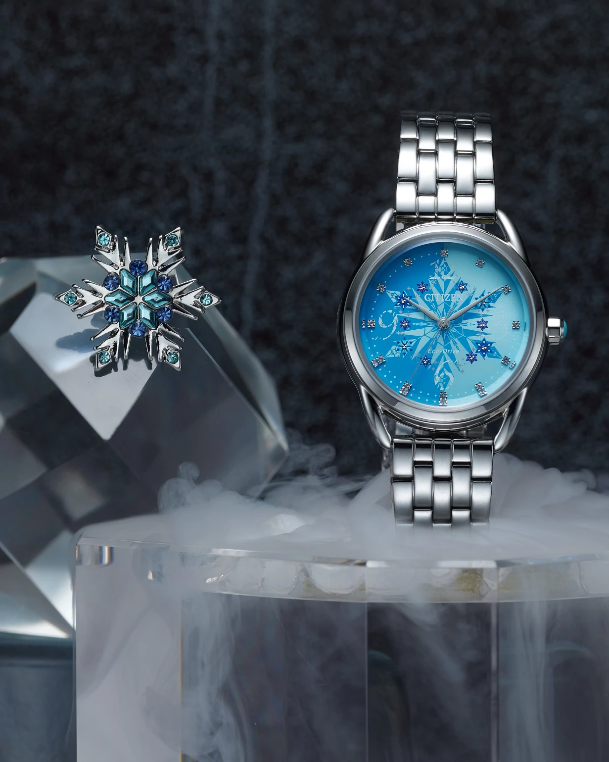 Frozen Blue Dial Stainless Steel Bracelet FE7091-61W | CITIZEN