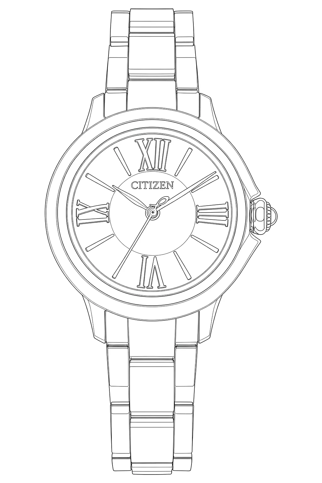Watch technical diagram