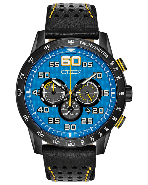 Citizen Primo Chronograph Eco Drive Blue Dial Watch CITIZEN