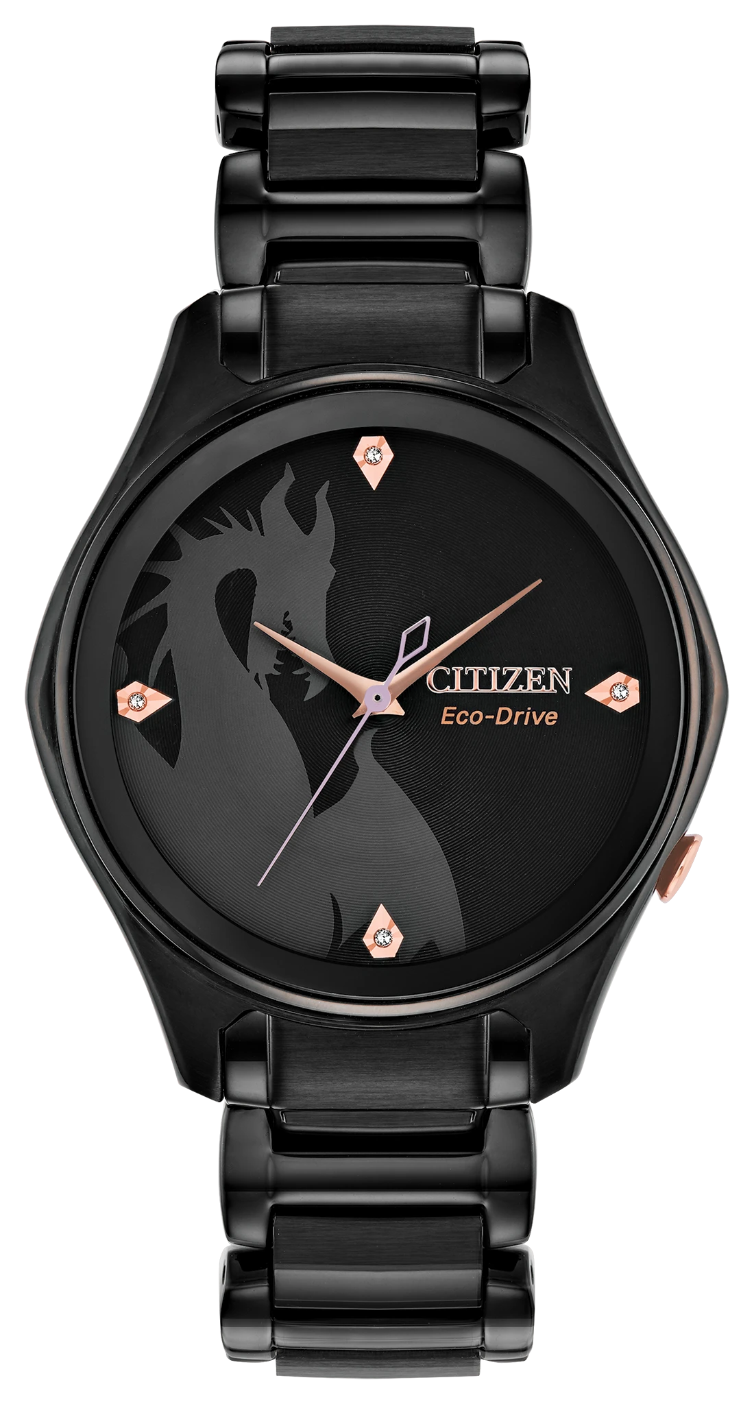 au maison Maleficent Black Dial Stainless Steel Bracelet EM0595-51W