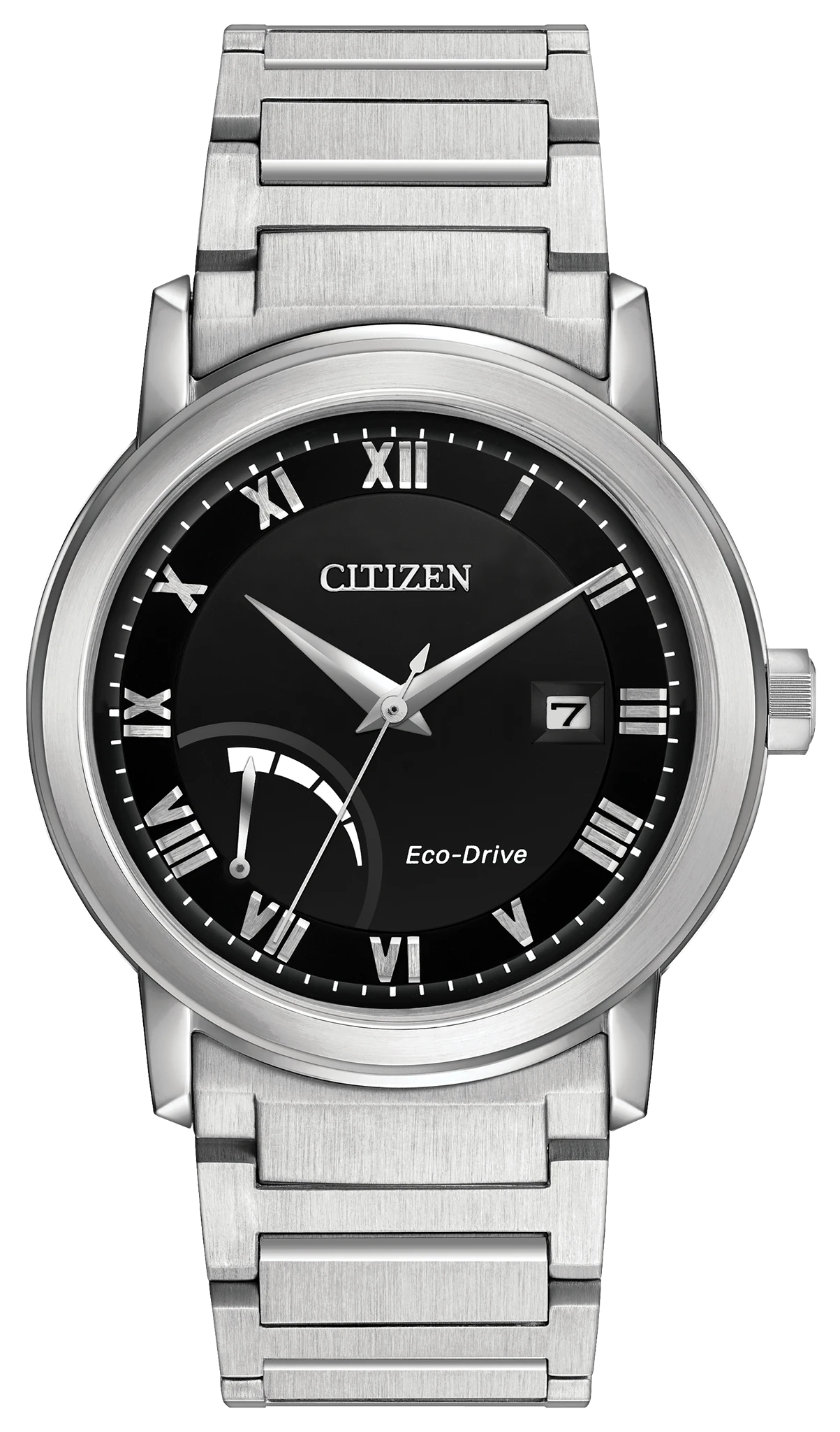 Sport Casual Black Dial Stainless Steel Bracelet AW7020-51E | CITIZEN