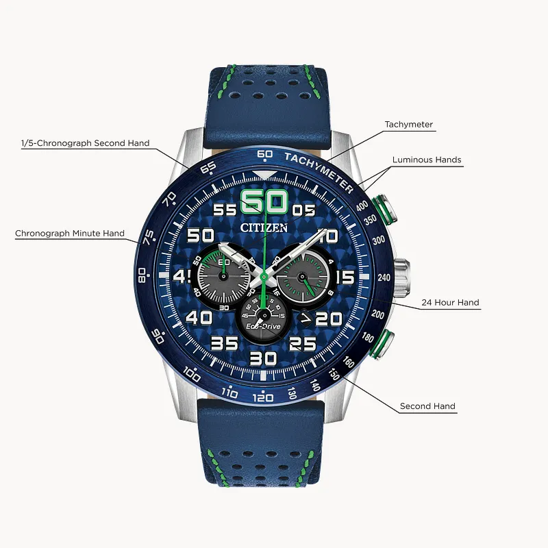 Citizen Primo Chronograph Eco-Drive Blue Ion Plated Watch | CITIZEN Citizen Primo Chronograph Eco-Drive Blue Ion Plated Watch | CITIZEN