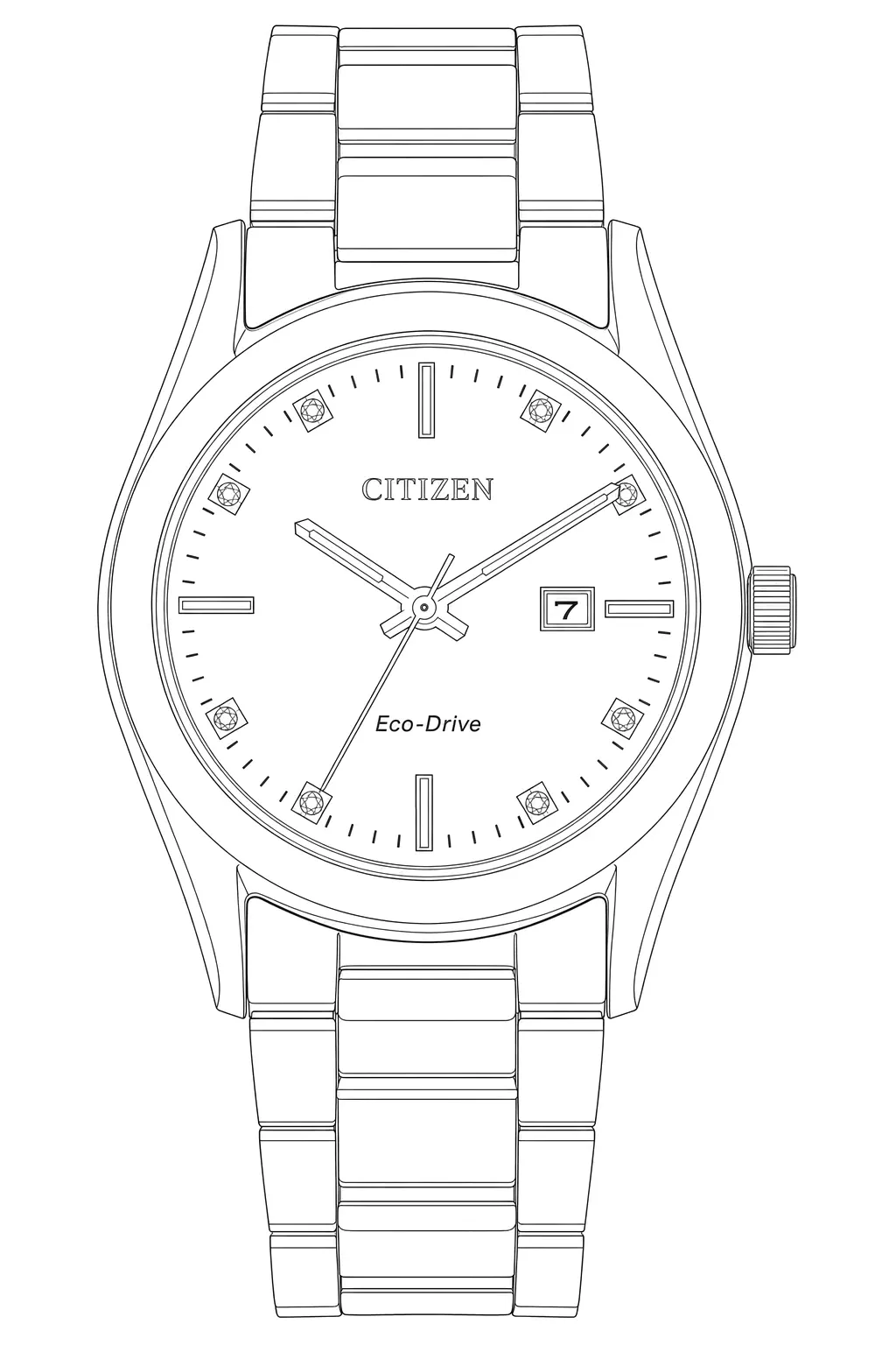 Watch technical diagram