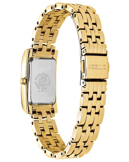 Silhouette Crystal - Ladies Eco-Drive ® Crystal Gold Watch | CITIZEN