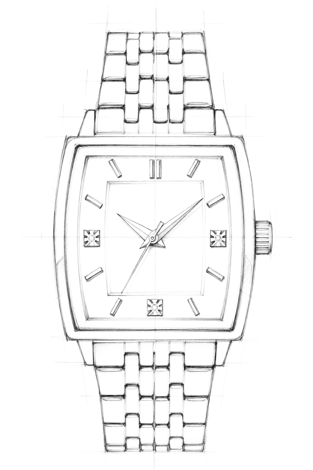 Watch technical diagram