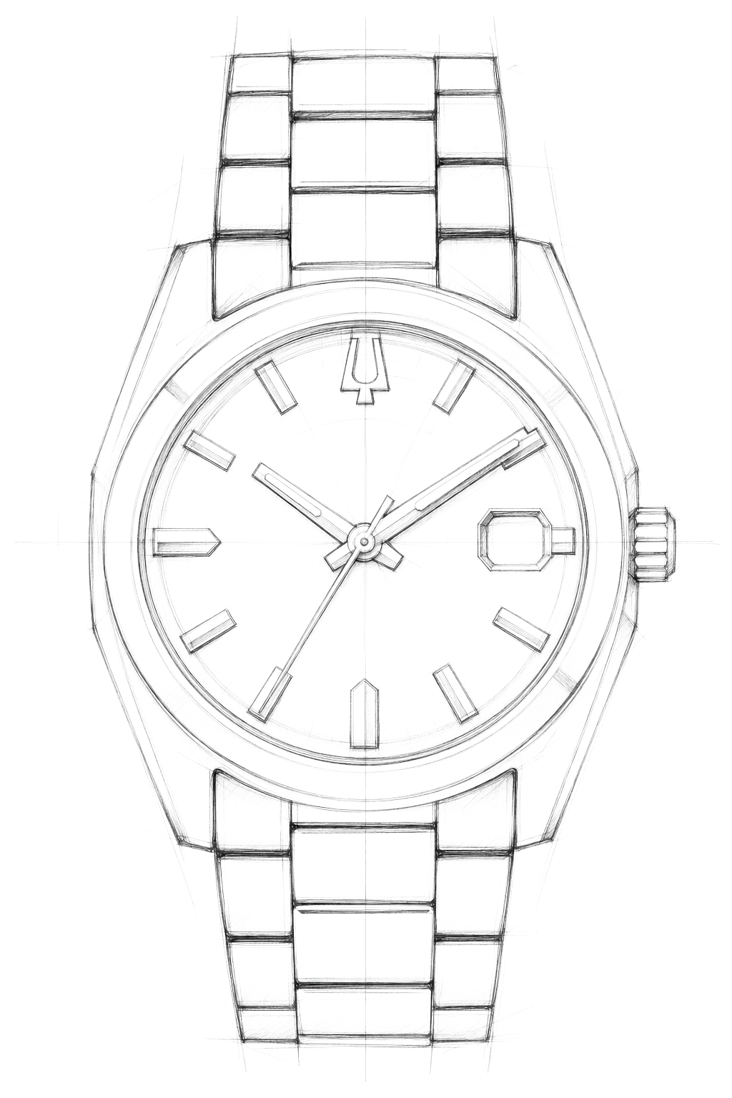 Watch technical diagram