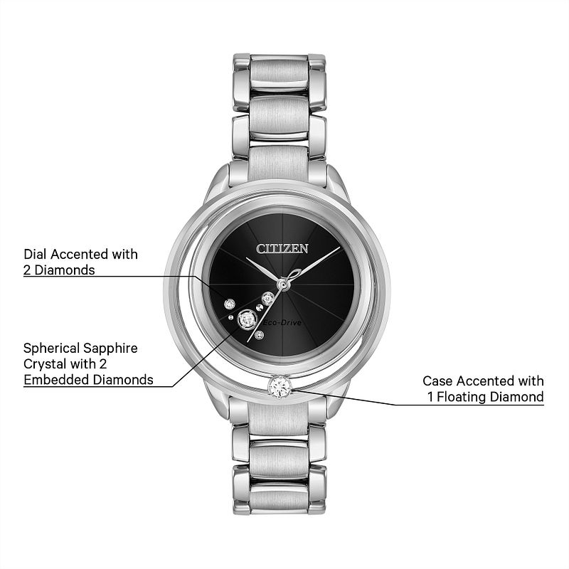 Louisville Cardinals Citizen Eco-Drive Stainless Steel Watch - Silver
