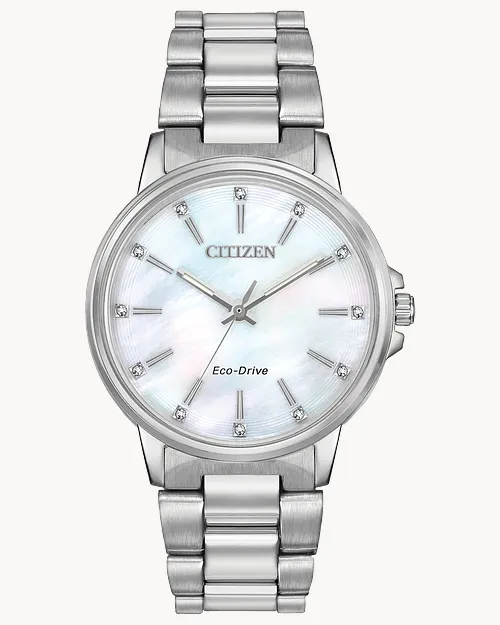 ★レア逆輸入★Citizen Chandler White Dial Ladies Watch Citizen Chandler Ladies Eco-Drive White Dial Watch | CITIZEN