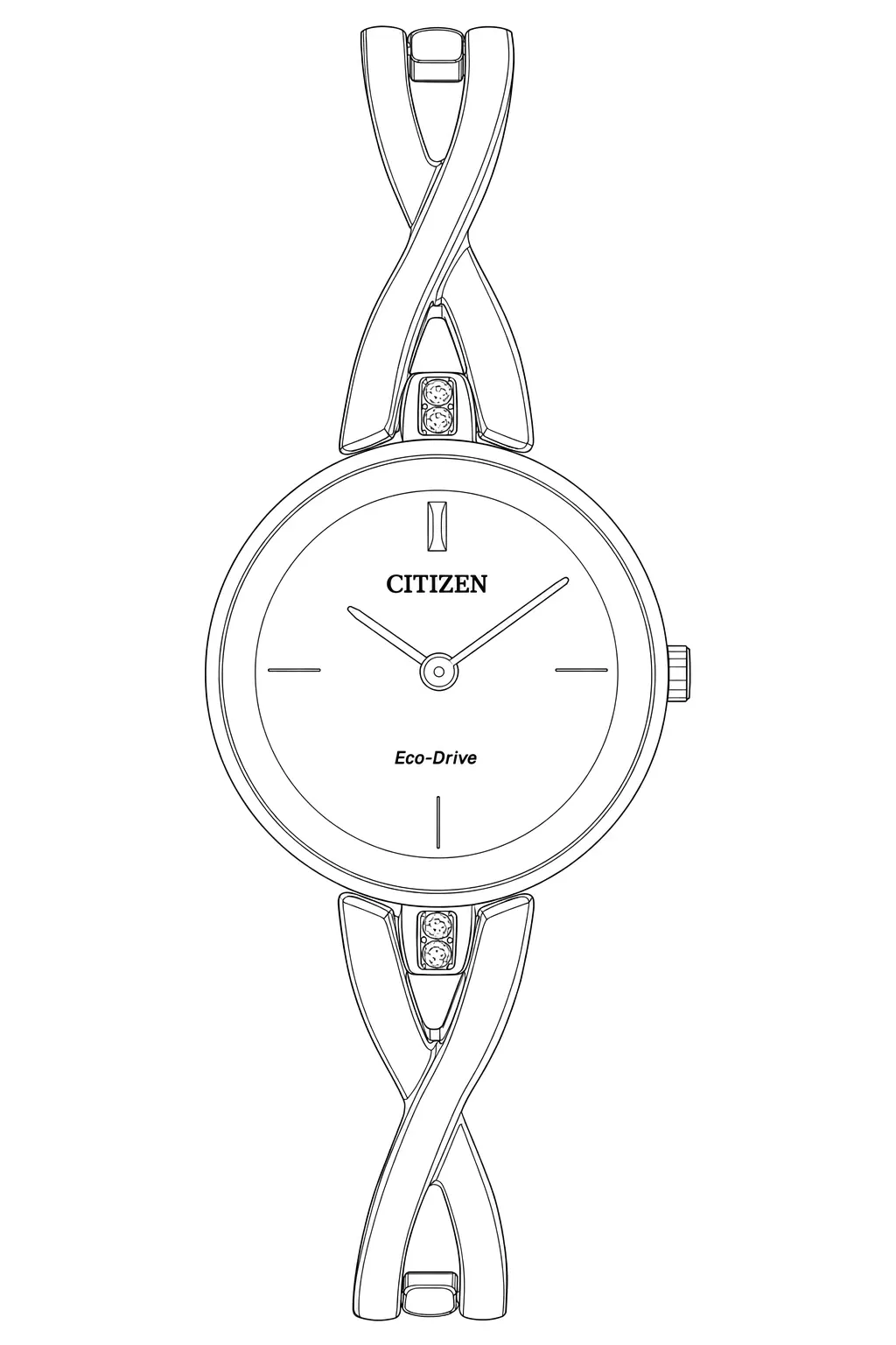 Watch technical diagram
