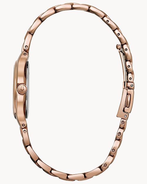 Bulova rose 2025 gold watch