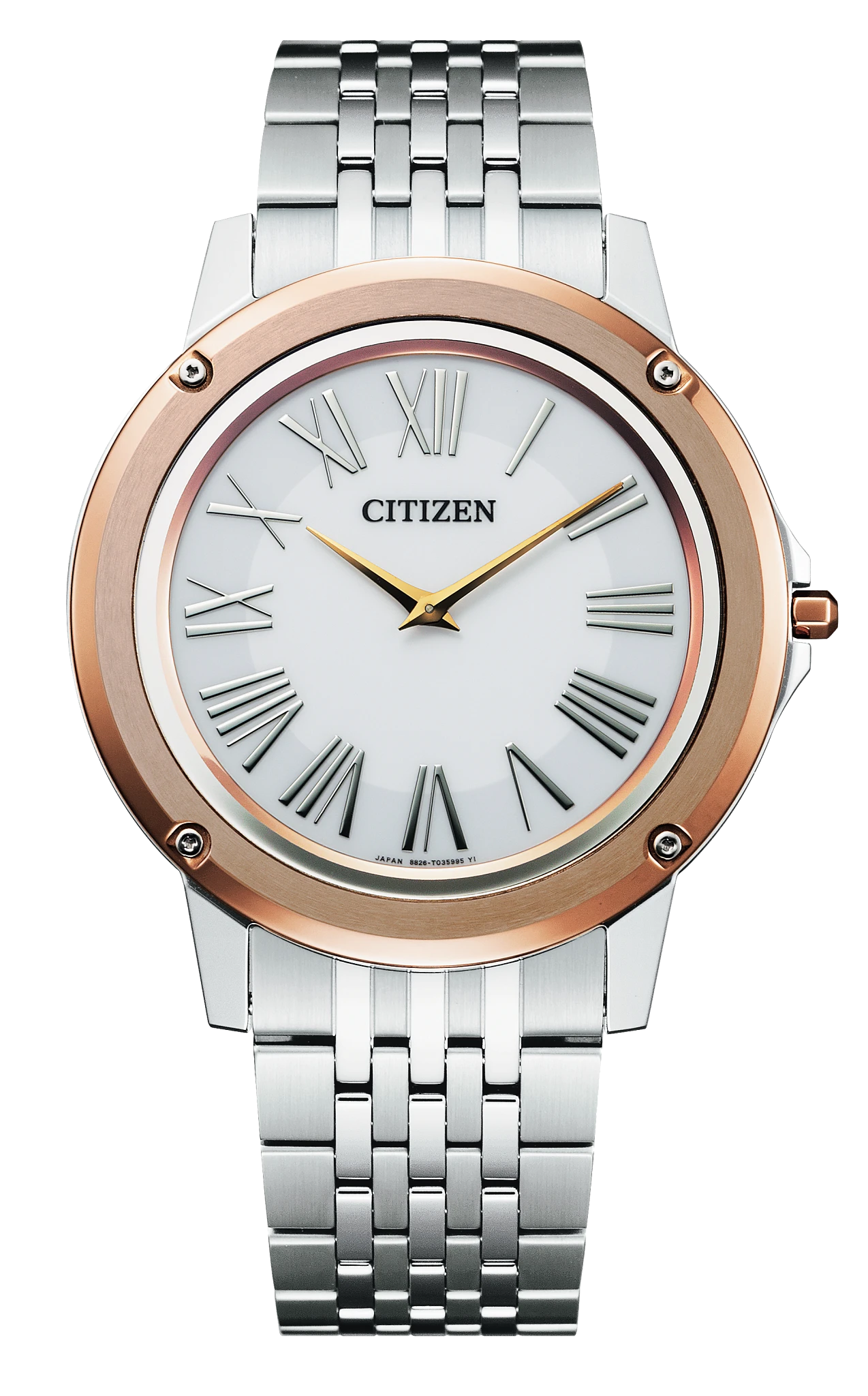 au maison Eco-Drive One White Dial Stainless Steel Bracelet AR5026-56A