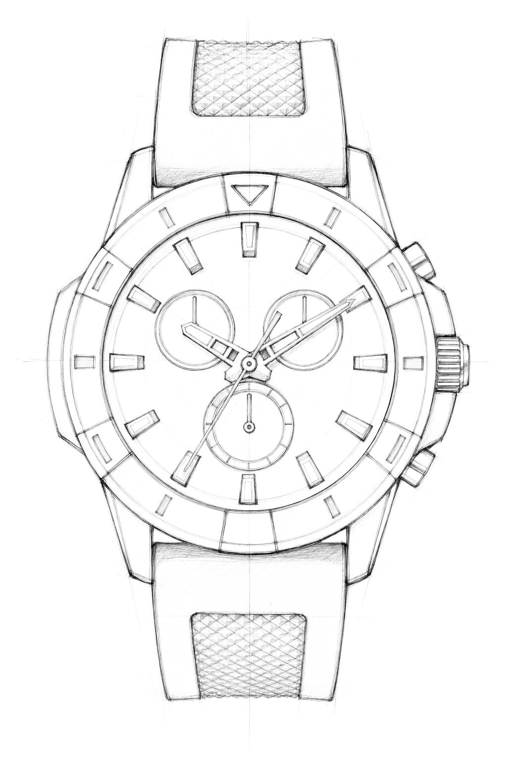 Watch technical diagram