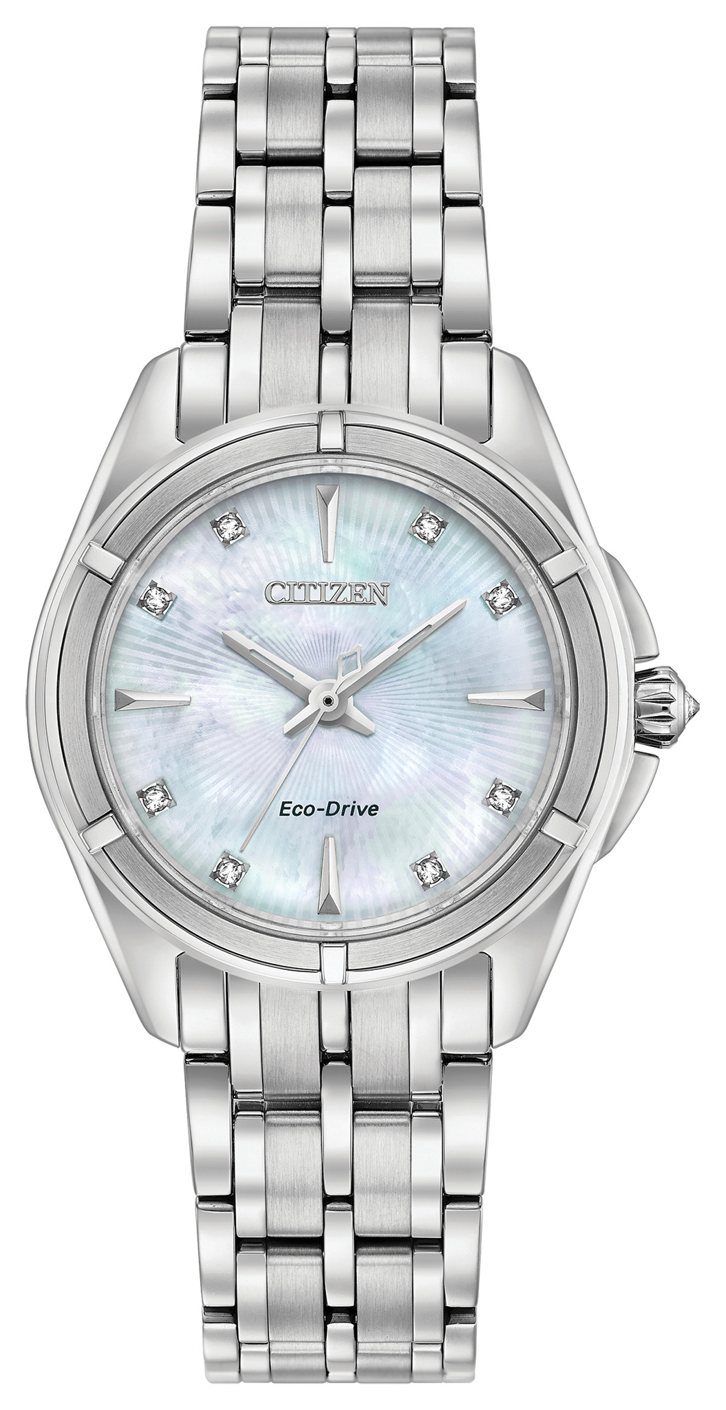 citizen mother of pearl diamond watch