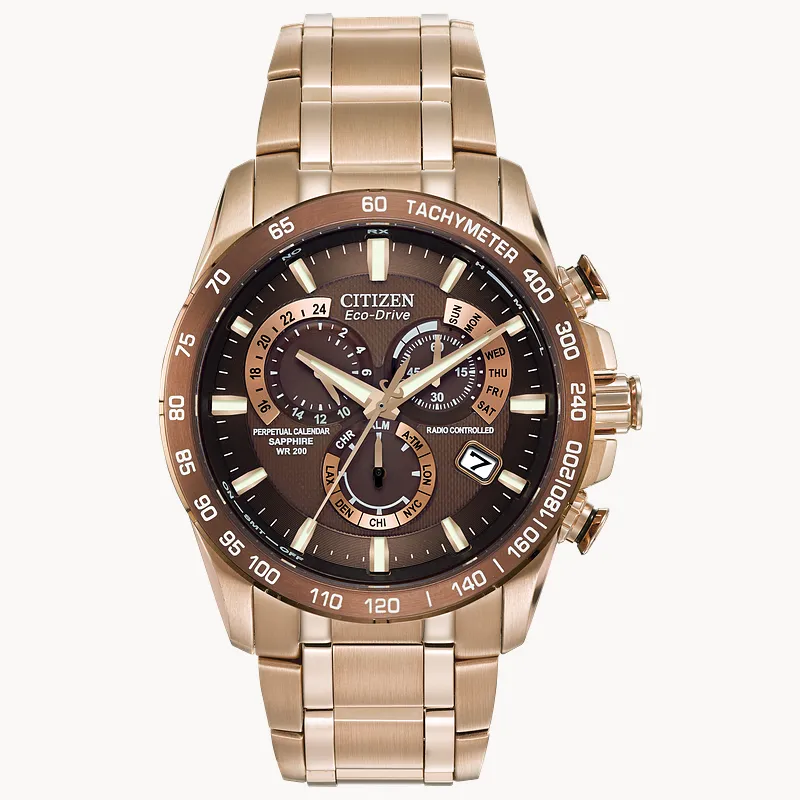 PCAT - Men's Eco-Drive AT4106-52X Gold Atomic Watch | CITIZEN PCAT - Men's Eco-Drive AT4106-52X Gold Atomic Watch | CITIZEN
