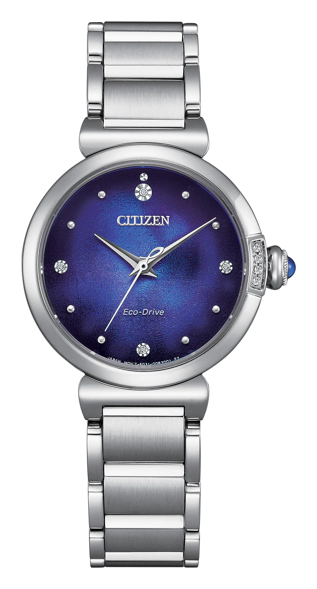 au maison Citizen L Mae Blue Dial Stainless Steel Bracelet EM1060-87L