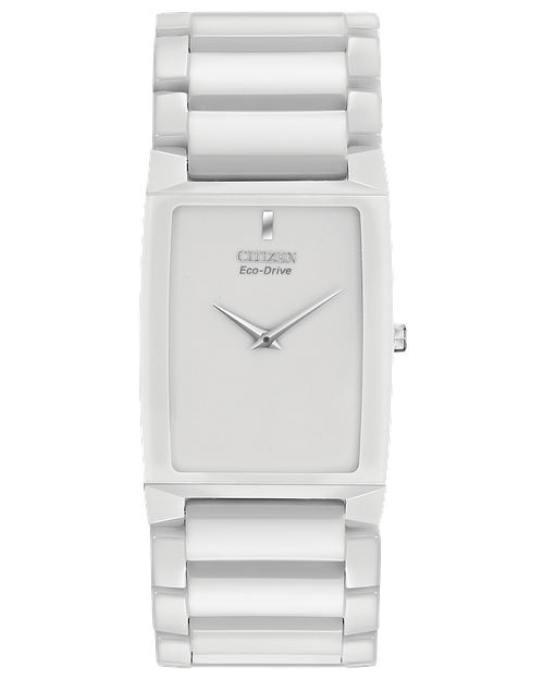 Stiletto White Dial Ceramic Bracelet AR3040-56A | CITIZEN