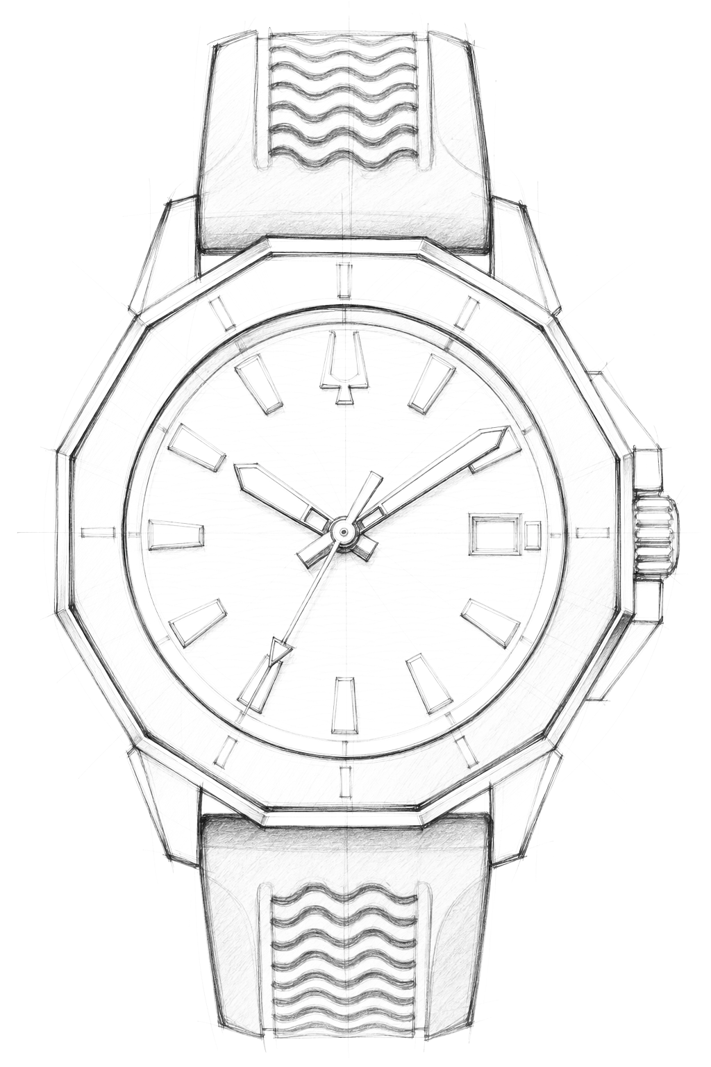 Watch technical diagram