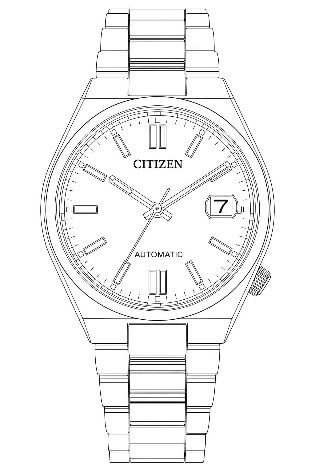 Watch technical diagram
