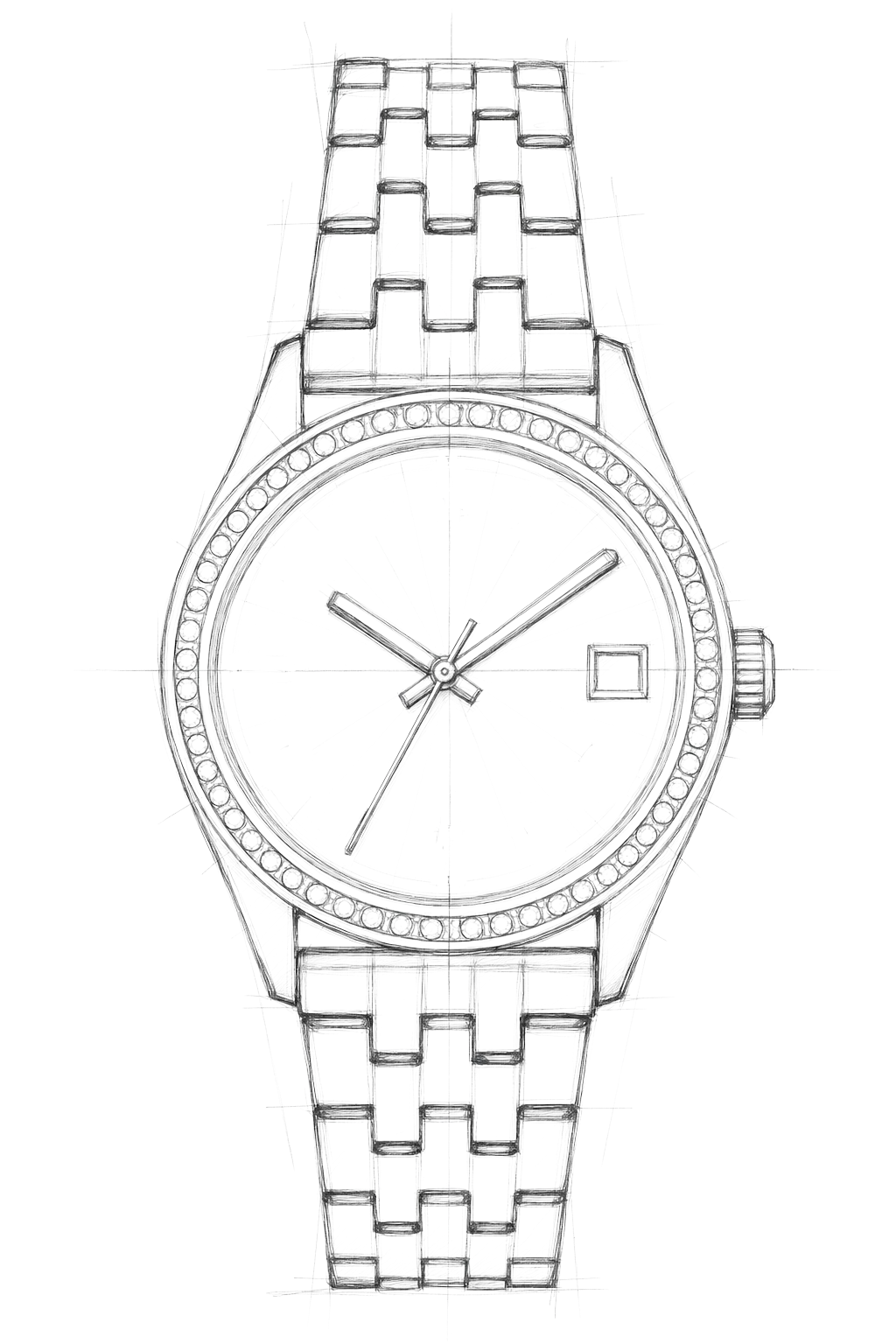 Watch technical diagram