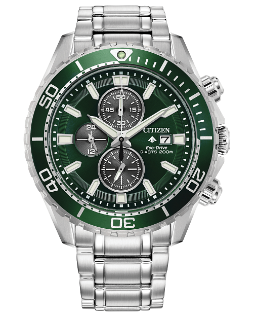 Dial | Green Steel CITIZEN CA0820-50X Promaster Bracelet Dive Stainless