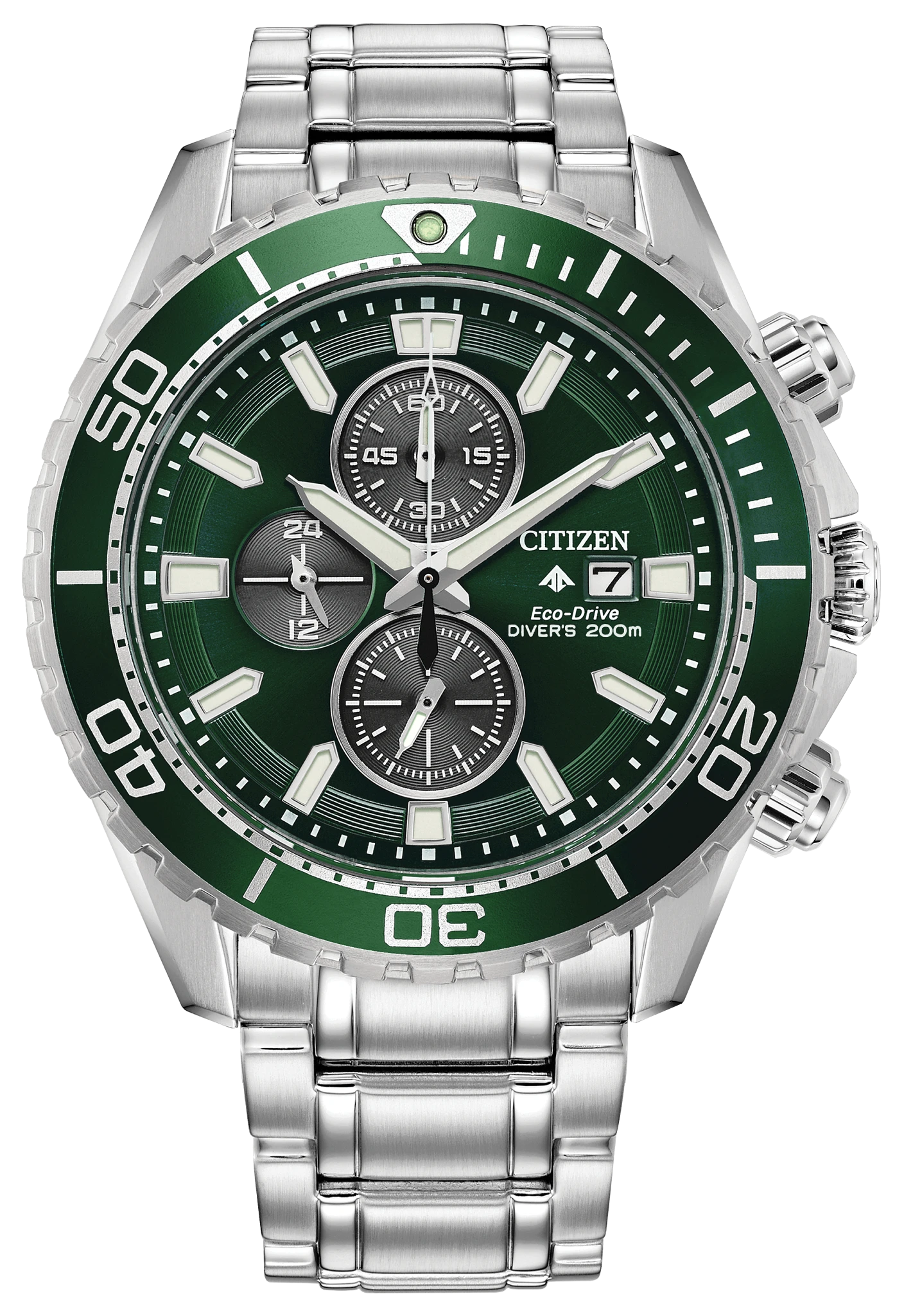 au maison Promaster Dive Green Dial Stainless Steel Bracelet CA0820-50X