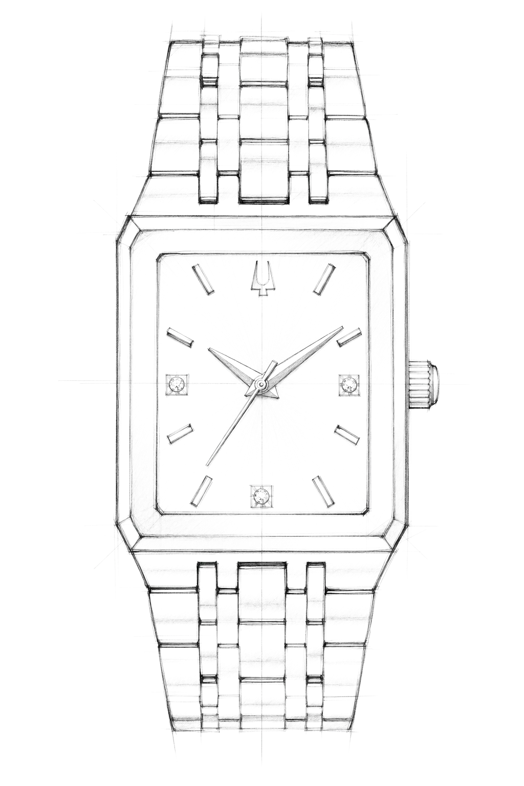 Watch technical diagram