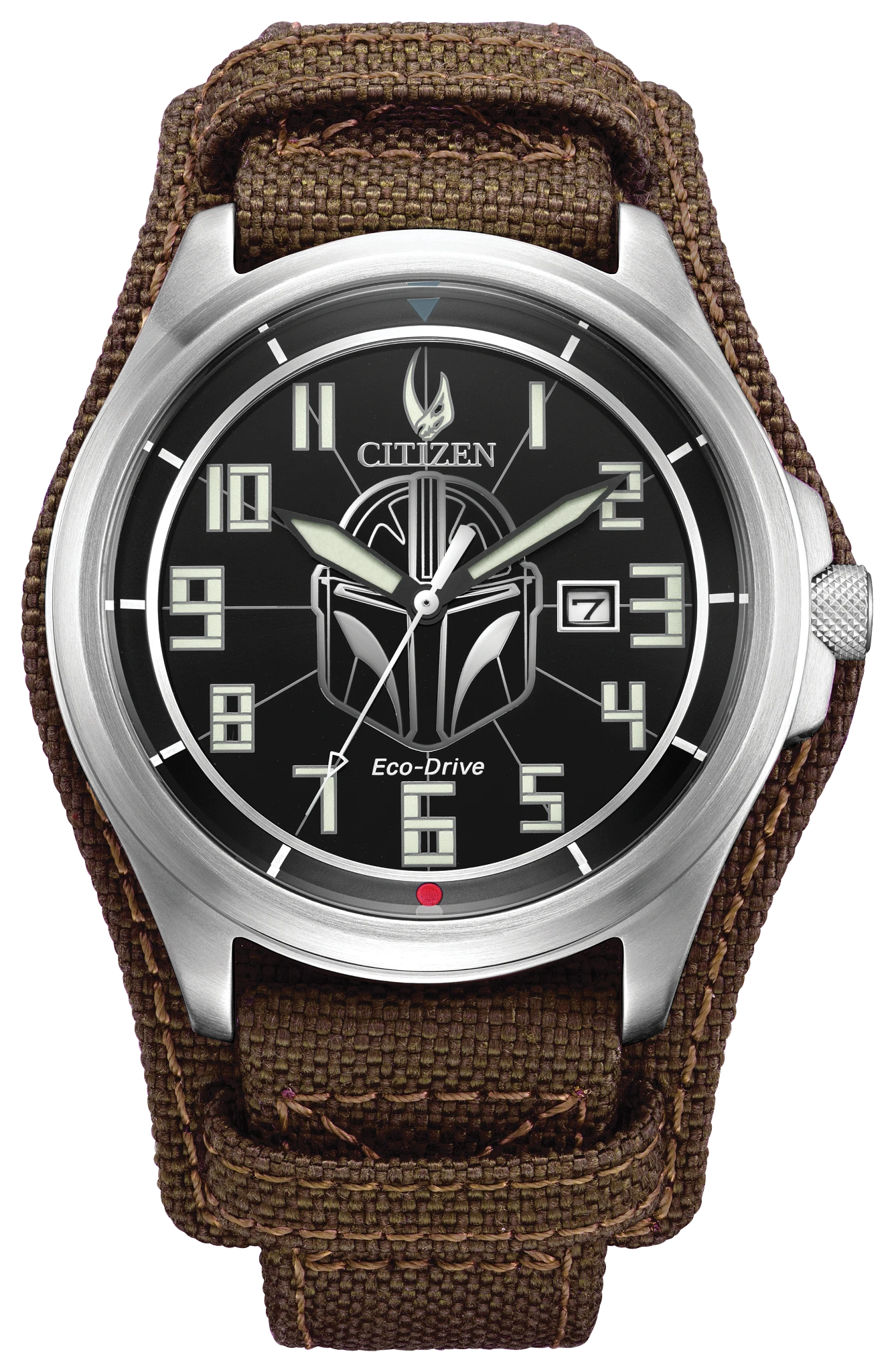 au maison Mandalorian Black Dial Nylon & Leather Strap AW1411-05W