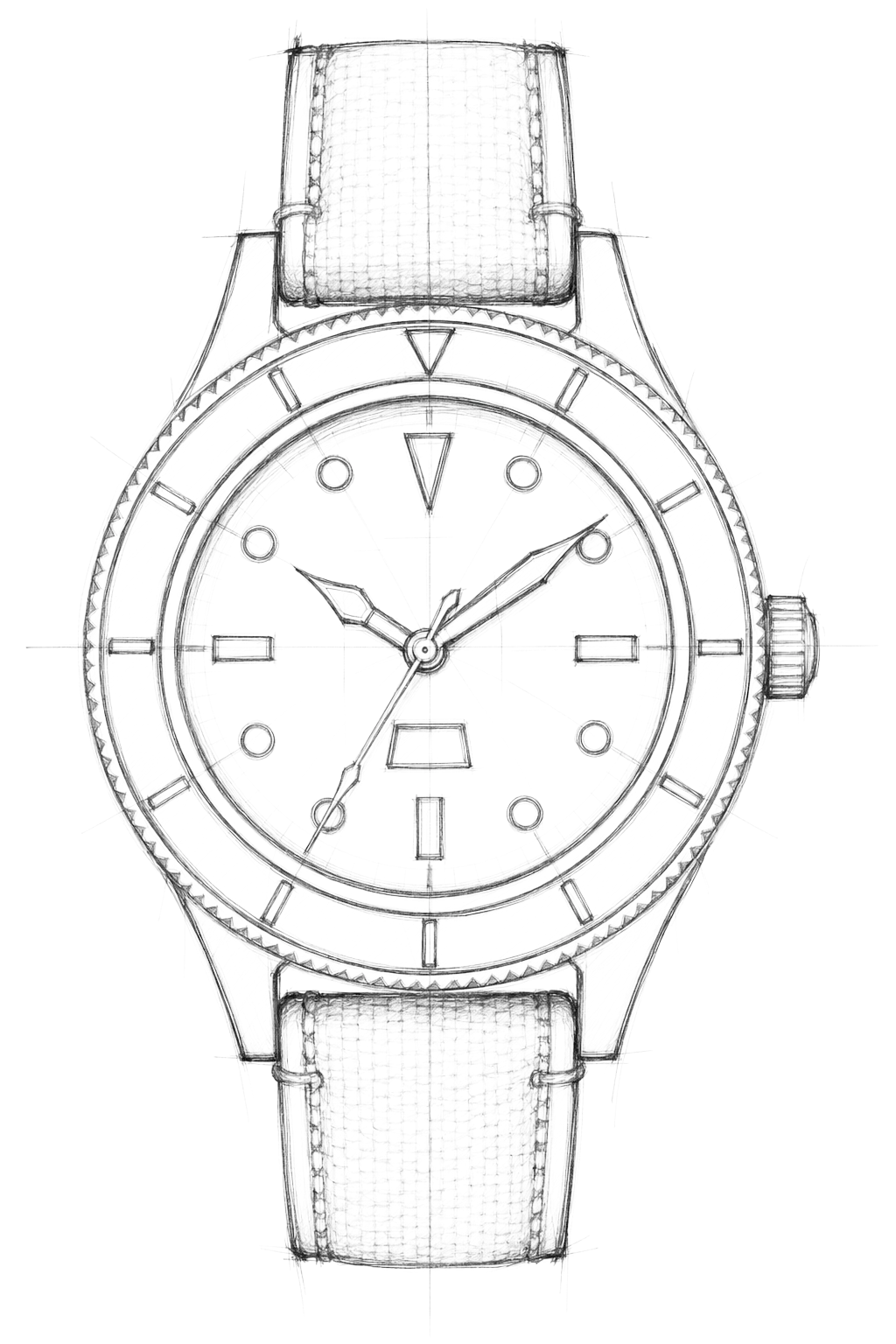 Watch technical diagram