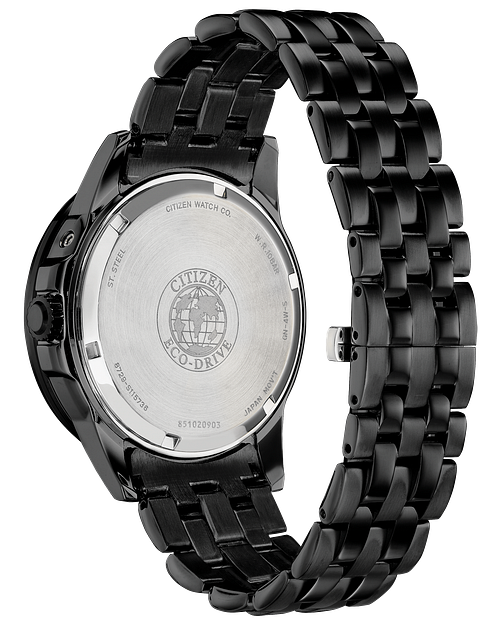 Citizen Calendrier Moonphase Men s Eco Drive Black Watch CITIZEN