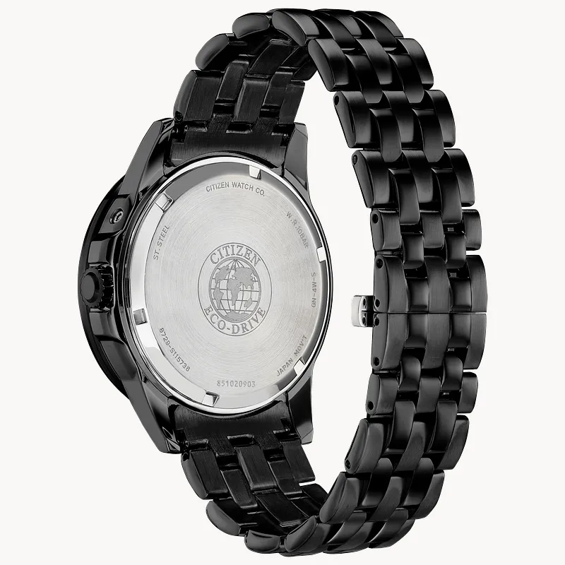 Citizen Calendrier Moonphase Men's Eco-Drive Black Watch Citizen Calendrier Moonphase Men's Eco-Drive Black Watch