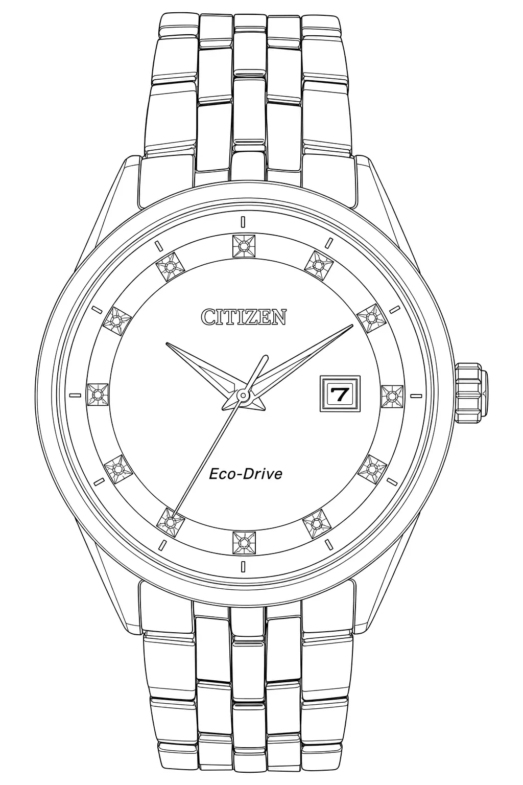 Watch technical diagram