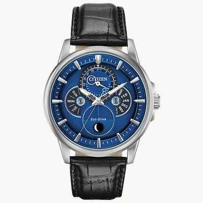 Citizen Calendrier Moonphase Eco Drive Blue Dial Watch CITIZEN