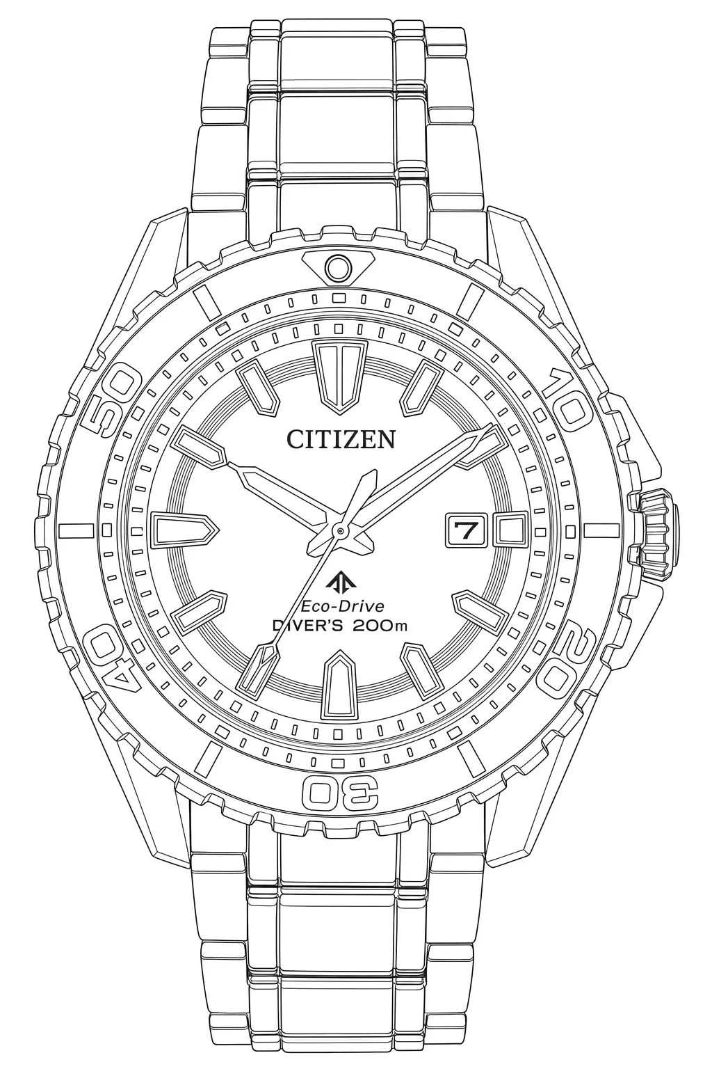 Watch technical diagram
