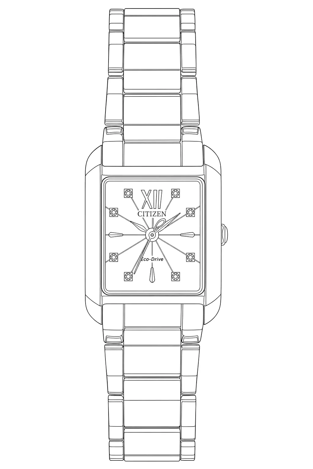 Watch technical diagram