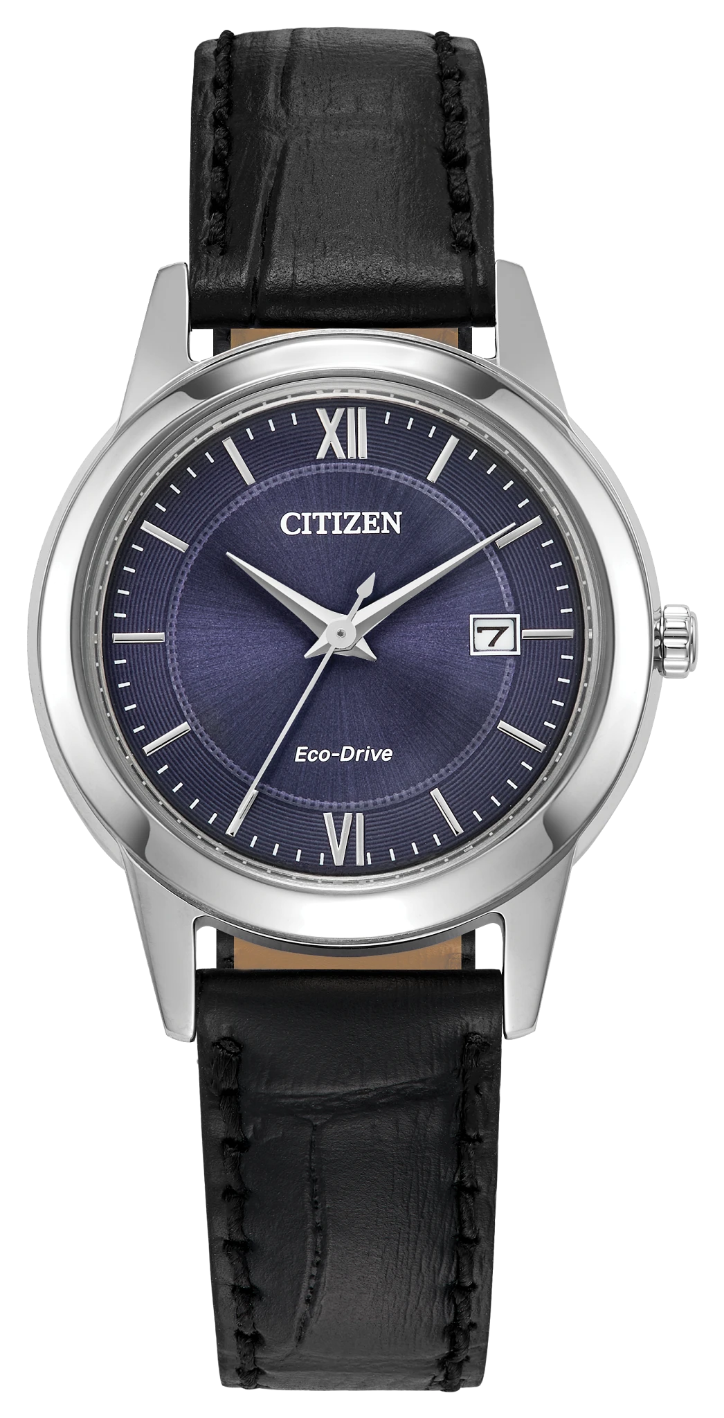 au maison Classic Blue Dial Leather Strap FE1087-01L