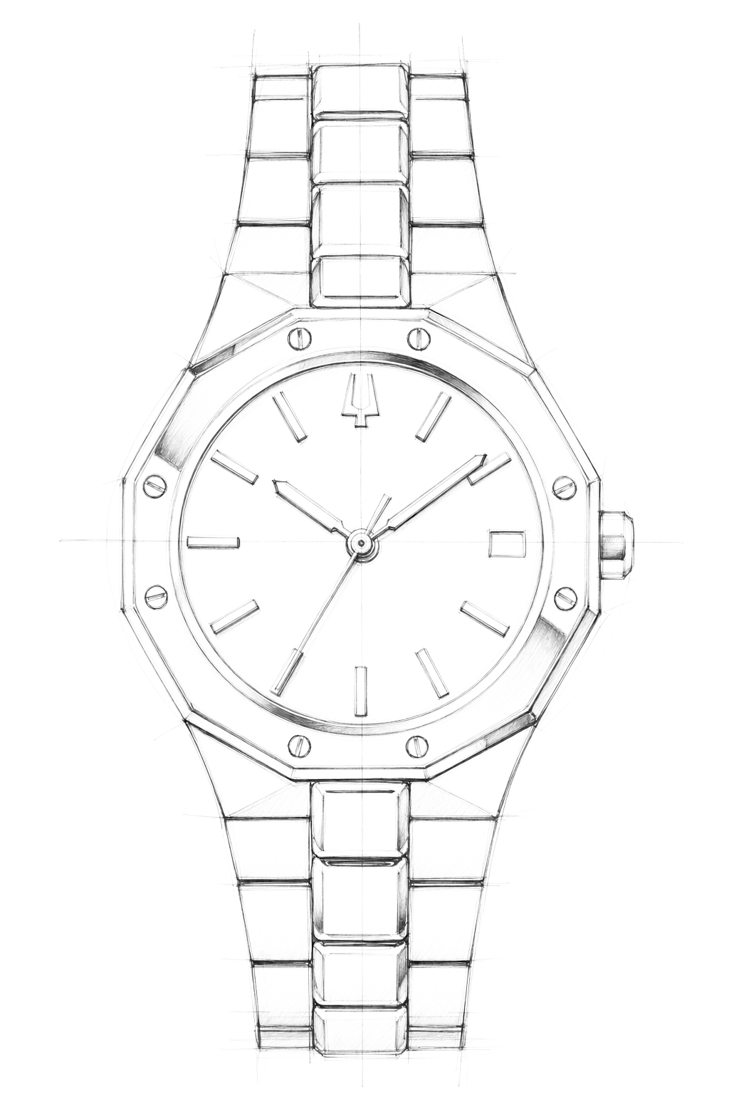 Watch technical diagram