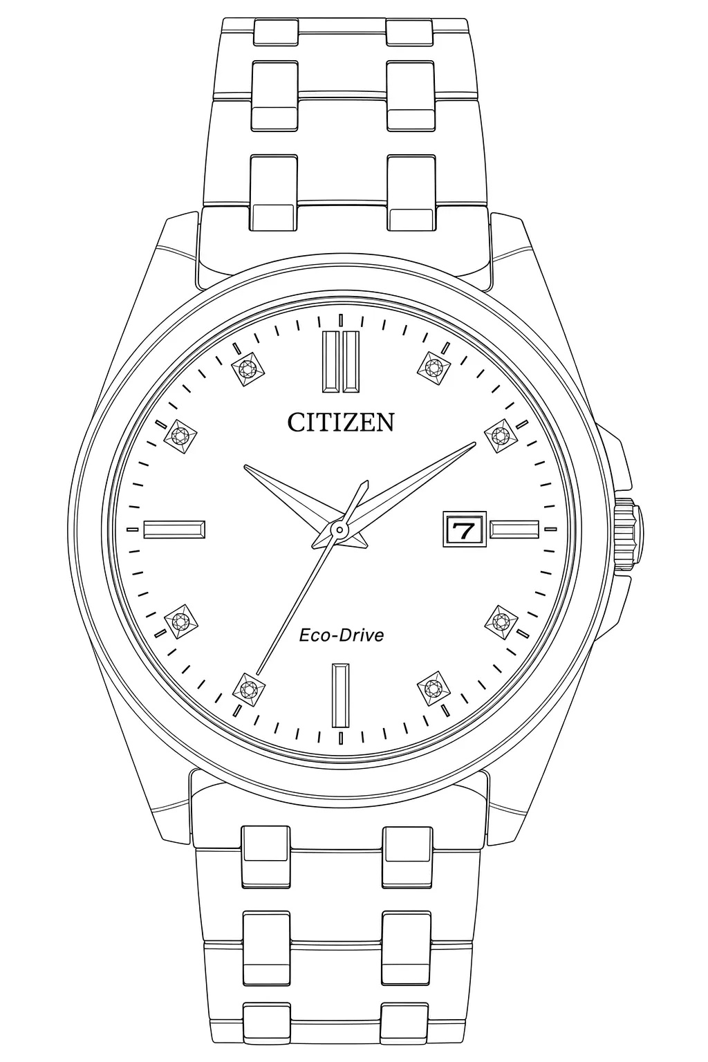 Watch technical diagram