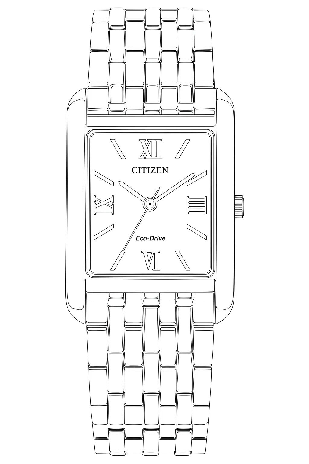Watch technical diagram