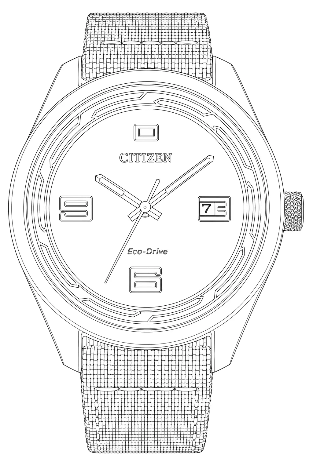 Watch technical diagram