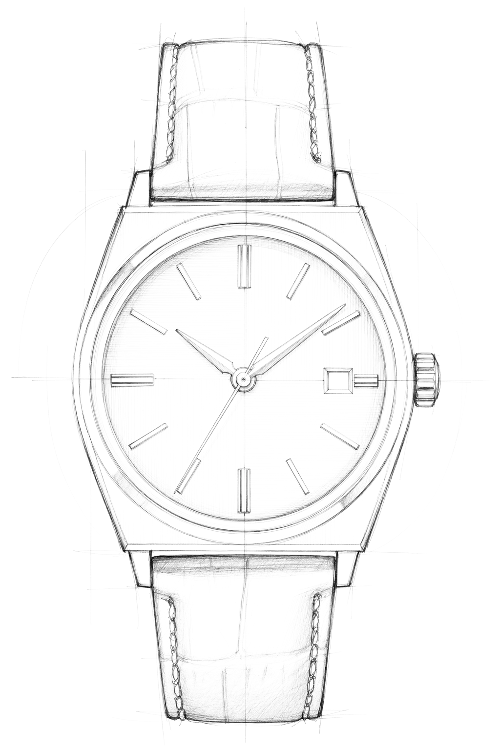 Watch technical diagram